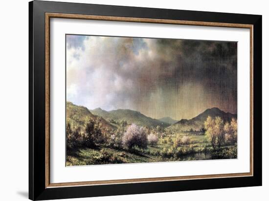 Spring Rain, The Valley Of Connecticut-Martin Johnson Heade-Framed Art Print