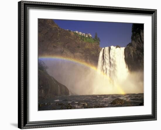 Spring Runoff at Snoqualmie Falls, Washington, USA-Jamie & Judy Wild-Framed Photographic Print