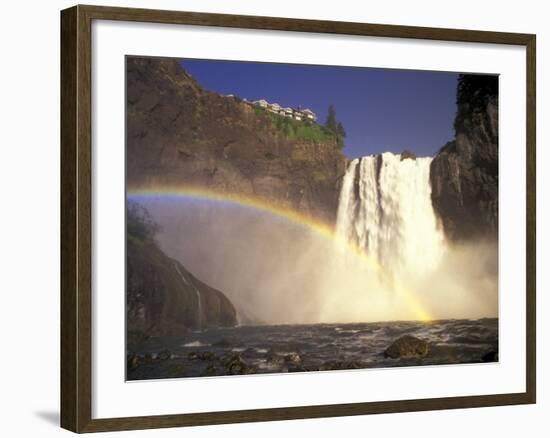 Spring Runoff at Snoqualmie Falls, Washington, USA-Jamie & Judy Wild-Framed Photographic Print