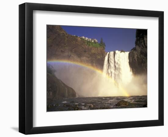 Spring Runoff at Snoqualmie Falls, Washington, USA-Jamie & Judy Wild-Framed Photographic Print