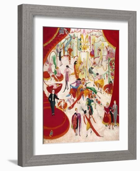 Spring Sale at Bendel's, 1921 (Oil on Canvas)-Florine Stettheimer-Framed Giclee Print