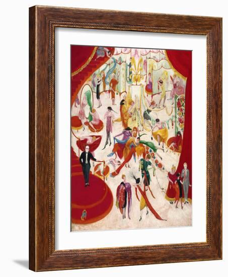 Spring Sale at Bendel's, 1921 (Oil on Canvas)-Florine Stettheimer-Framed Giclee Print