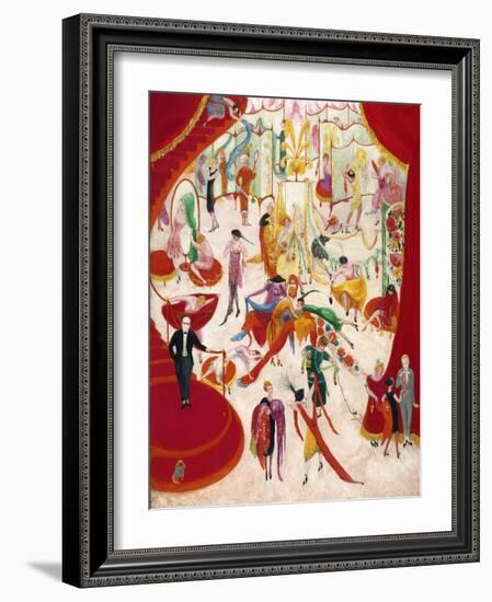 Spring Sale at Bendel's, 1921 (Oil on Canvas)-Florine Stettheimer-Framed Giclee Print