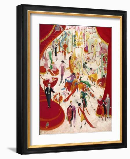 Spring Sale at Bendel's, 1921 (Oil on Canvas)-Florine Stettheimer-Framed Giclee Print