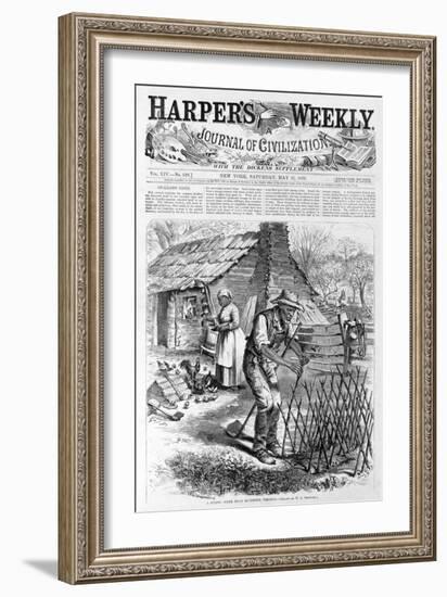 Spring Scene Near Richmond, Virginia from Harper's Weekly, Pub. 1870-William Ludlow Sheppard-Framed Giclee Print