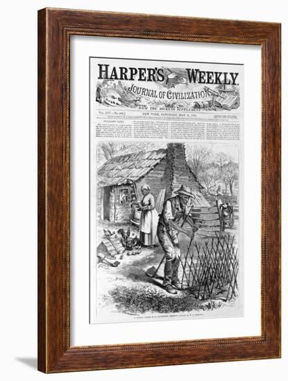 Spring Scene Near Richmond, Virginia from Harper's Weekly, Pub. 1870-William Ludlow Sheppard-Framed Giclee Print