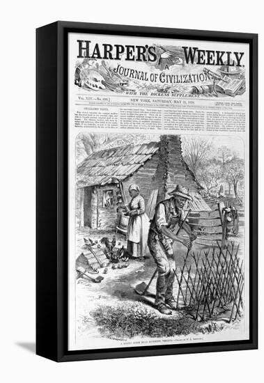 Spring Scene Near Richmond, Virginia from Harper's Weekly, Pub. 1870-William Ludlow Sheppard-Framed Premier Image Canvas