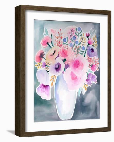 Spring Showers Bouquet-Esther Bley-Framed Art Print