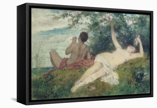 Spring (Sketch), 1862-Arnold Böcklin-Framed Premier Image Canvas