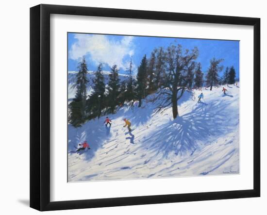 Spring Skiers, Verbier, 2010-Andrew Macara-Framed Giclee Print