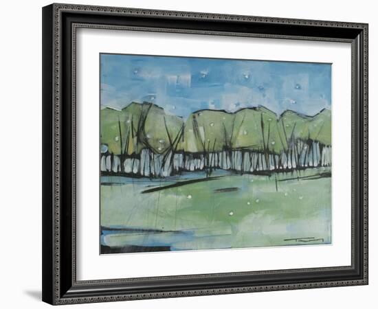 Spring Snow Treeline-Tim Nyberg-Framed Giclee Print