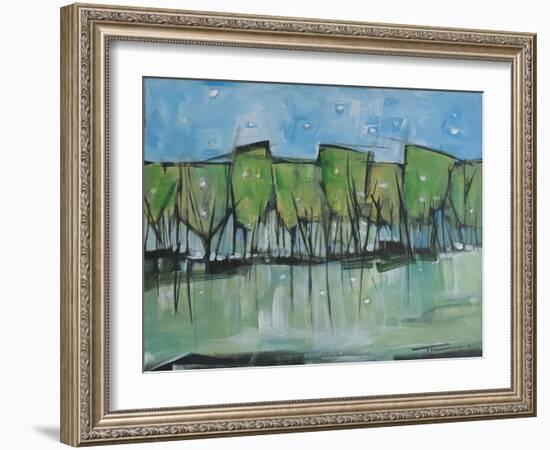 Spring Snow Wineglass Trees-Tim Nyberg-Framed Giclee Print