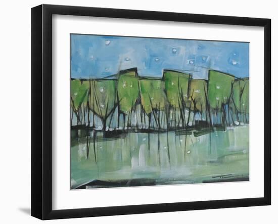 Spring Snow Wineglass Trees-Tim Nyberg-Framed Giclee Print