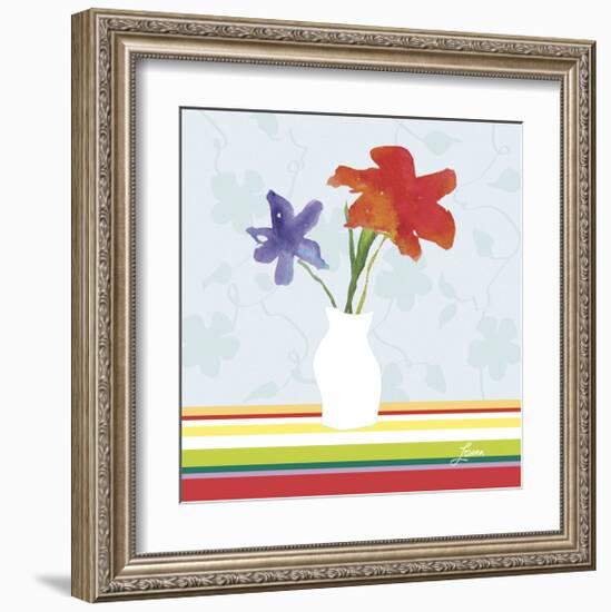 Spring Stripes I-Karen Lorena Parker-Framed Giclee Print