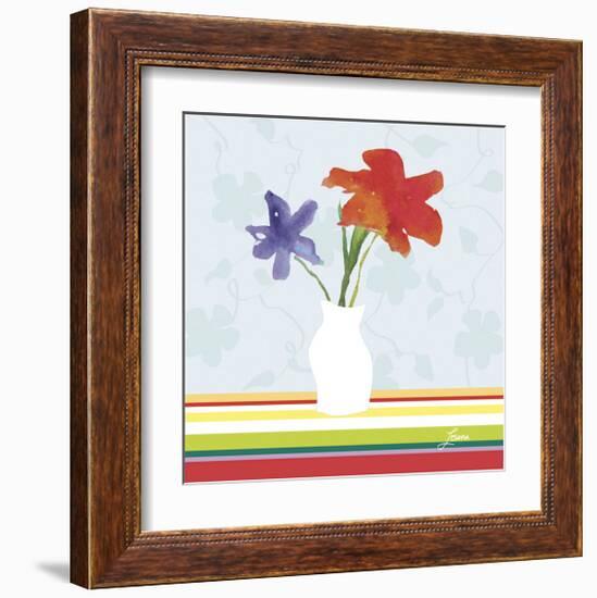 Spring Stripes I-Karen Lorena Parker-Framed Giclee Print