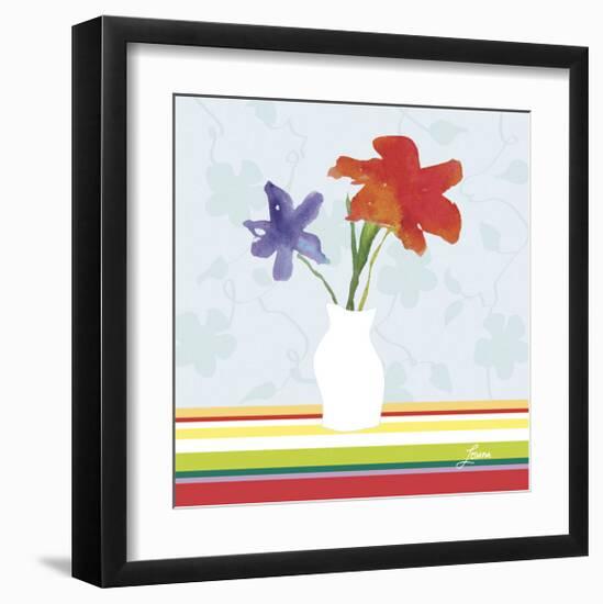 Spring Stripes I-Karen Lorena Parker-Framed Giclee Print