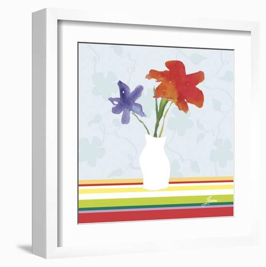 Spring Stripes I-Karen Lorena Parker-Framed Giclee Print