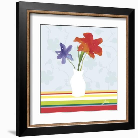 Spring Stripes I-Karen Lorena Parker-Framed Giclee Print