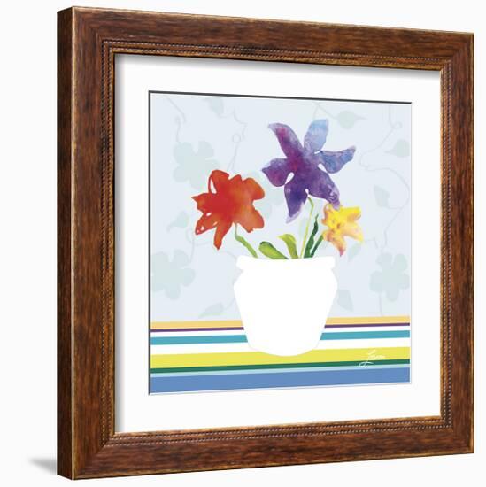 Spring Stripes II-Karen Lorena Parker-Framed Giclee Print