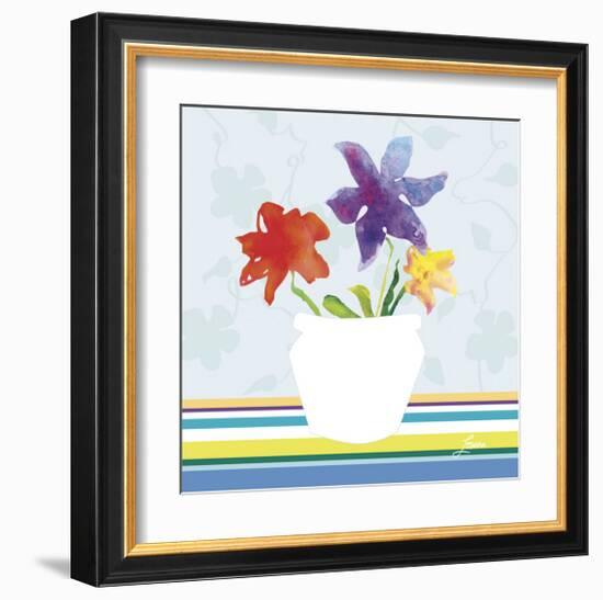 Spring Stripes II-Karen Lorena Parker-Framed Giclee Print