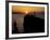 Spring Sunrise Silhouettes Edwards Island and Scoville Point on Lake Superior-Mark Carlson-Framed Photographic Print