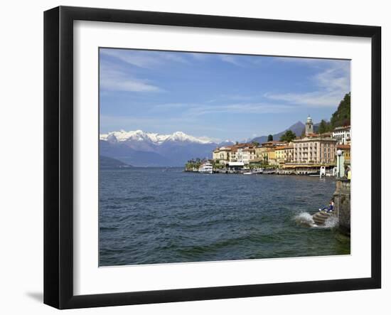 Spring Sunshine in Bellagio, Lake Como, Lombardy, Italian Lakes, Italy, Europe-Peter Barritt-Framed Photographic Print