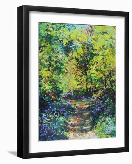 Spring Sunshine in the Woods, 2021 (oil on canvas)-Sylvia Paul-Framed Giclee Print