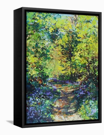 Spring Sunshine in the Woods, 2021 (oil on canvas)-Sylvia Paul-Framed Premier Image Canvas