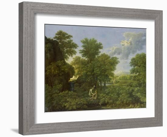 Spring, (The Earthly Paradise), 1660-1664-Nicolas Poussin-Framed Giclee Print