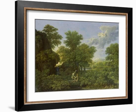 Spring, (The Earthly Paradise), 1660-1664-Nicolas Poussin-Framed Giclee Print