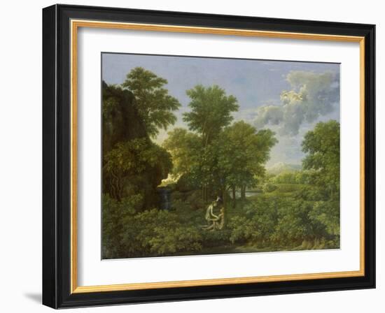 Spring, (The Earthly Paradise), 1660-1664-Nicolas Poussin-Framed Giclee Print