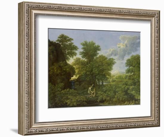 Spring, (The Earthly Paradise), 1660-1664-Nicolas Poussin-Framed Giclee Print