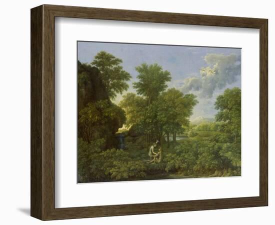 Spring, (The Earthly Paradise), 1660-1664-Nicolas Poussin-Framed Giclee Print