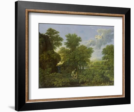 Spring, (The Earthly Paradise), 1660-1664-Nicolas Poussin-Framed Giclee Print