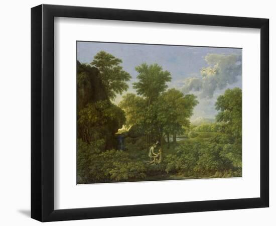 Spring, (The Earthly Paradise), 1660-1664-Nicolas Poussin-Framed Giclee Print