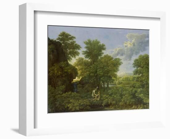 Spring, (The Earthly Paradise), 1660-1664-Nicolas Poussin-Framed Giclee Print