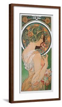 Spring: The Primula , c.1899-Alphonse Mucha-Framed Art Print