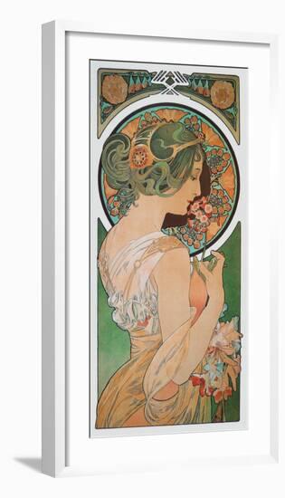 Spring: The Primula , c.1899-Alphonse Mucha-Framed Art Print