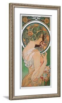 Spring: The Primula , c.1899-Alphonse Mucha-Framed Art Print