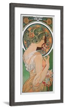 Spring: The Primula , c.1899-Alphonse Mucha-Framed Art Print