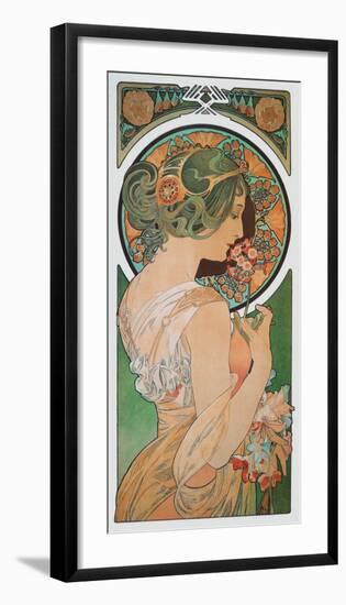 Spring: The Primula , c.1899-Alphonse Mucha-Framed Art Print