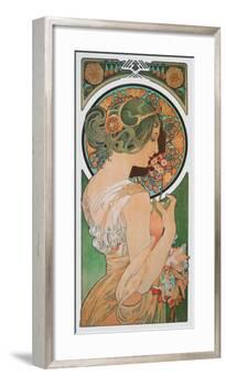 Spring: The Primula , c.1899-Alphonse Mucha-Framed Art Print