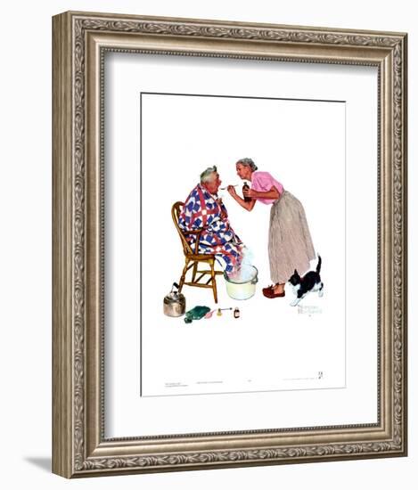 Spring Tonic-Norman Rockwell-Framed Art Print