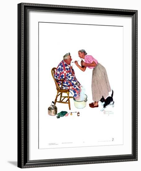 Spring Tonic-Norman Rockwell-Framed Art Print