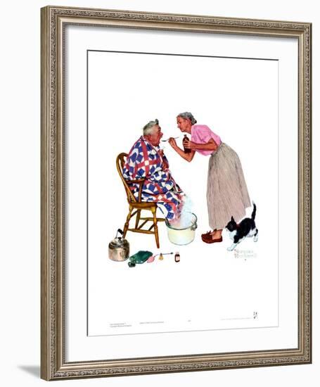 Spring Tonic-Norman Rockwell-Framed Art Print