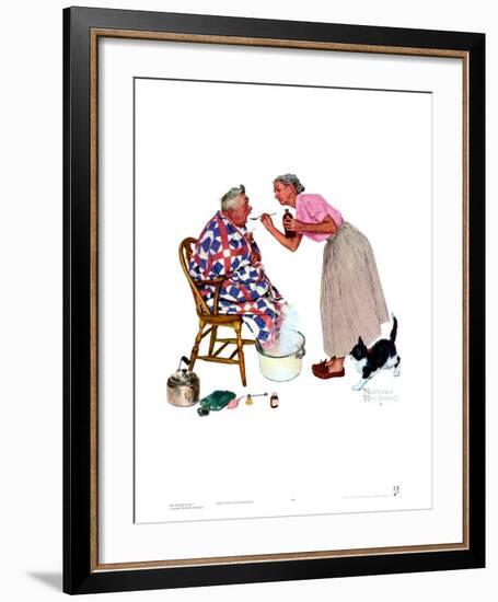 Spring Tonic-Norman Rockwell-Framed Art Print