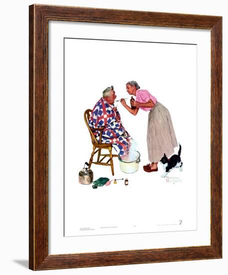 Spring Tonic-Norman Rockwell-Framed Art Print