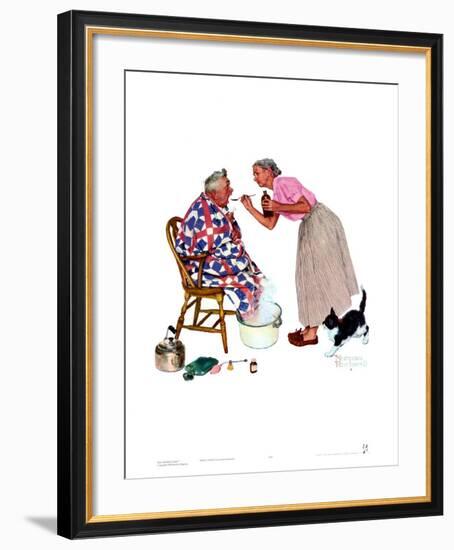 Spring Tonic-Norman Rockwell-Framed Art Print