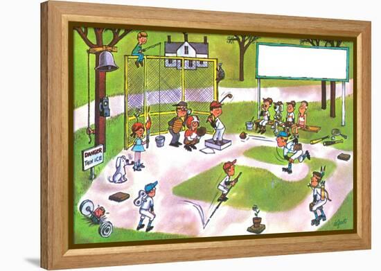 Spring Training - Jack & Jill-Lee de Groot-Framed Premier Image Canvas