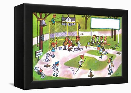 Spring Training - Jack & Jill-Lee de Groot-Framed Premier Image Canvas